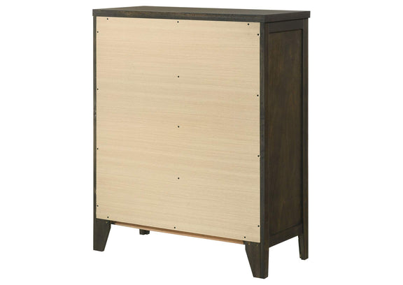 224425 Wilkes 4-drawer Chest of Drawers Dark Cocoa