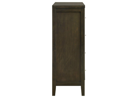 224425 Wilkes 4-drawer Chest of Drawers Dark Cocoa
