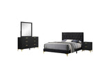 224451KW-S4 Kendall 4-piece California King Bedroom Set Black