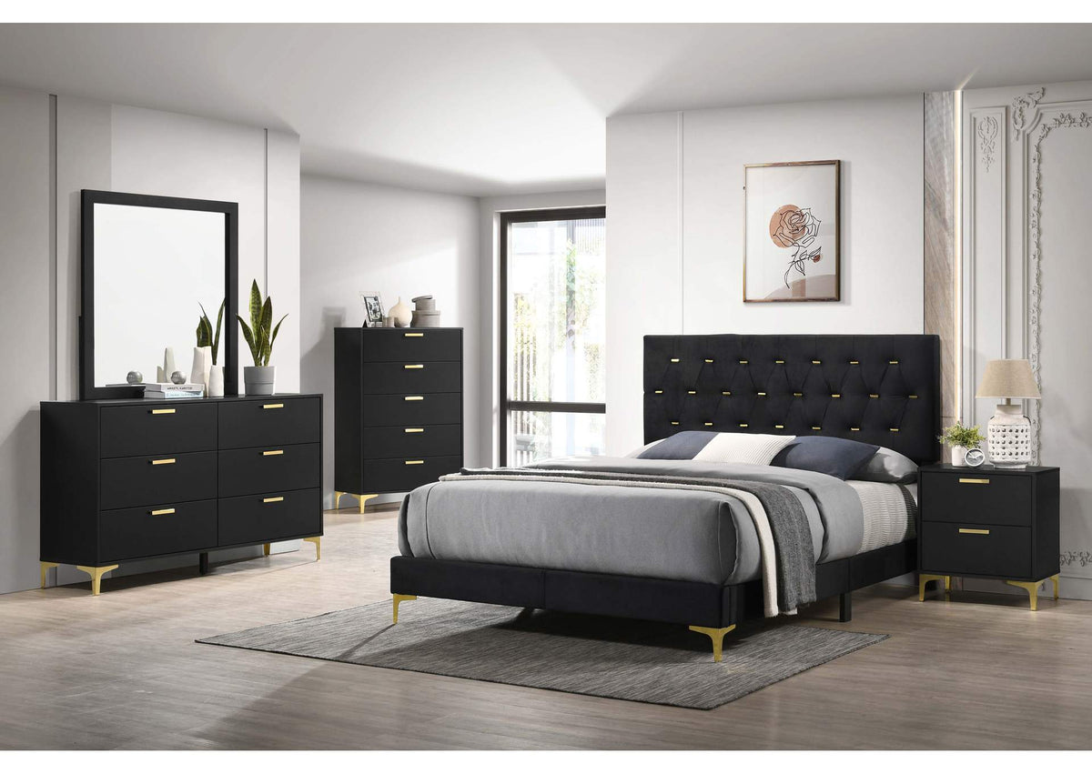 Kendall 5-piece Queen Bedroom Set Black