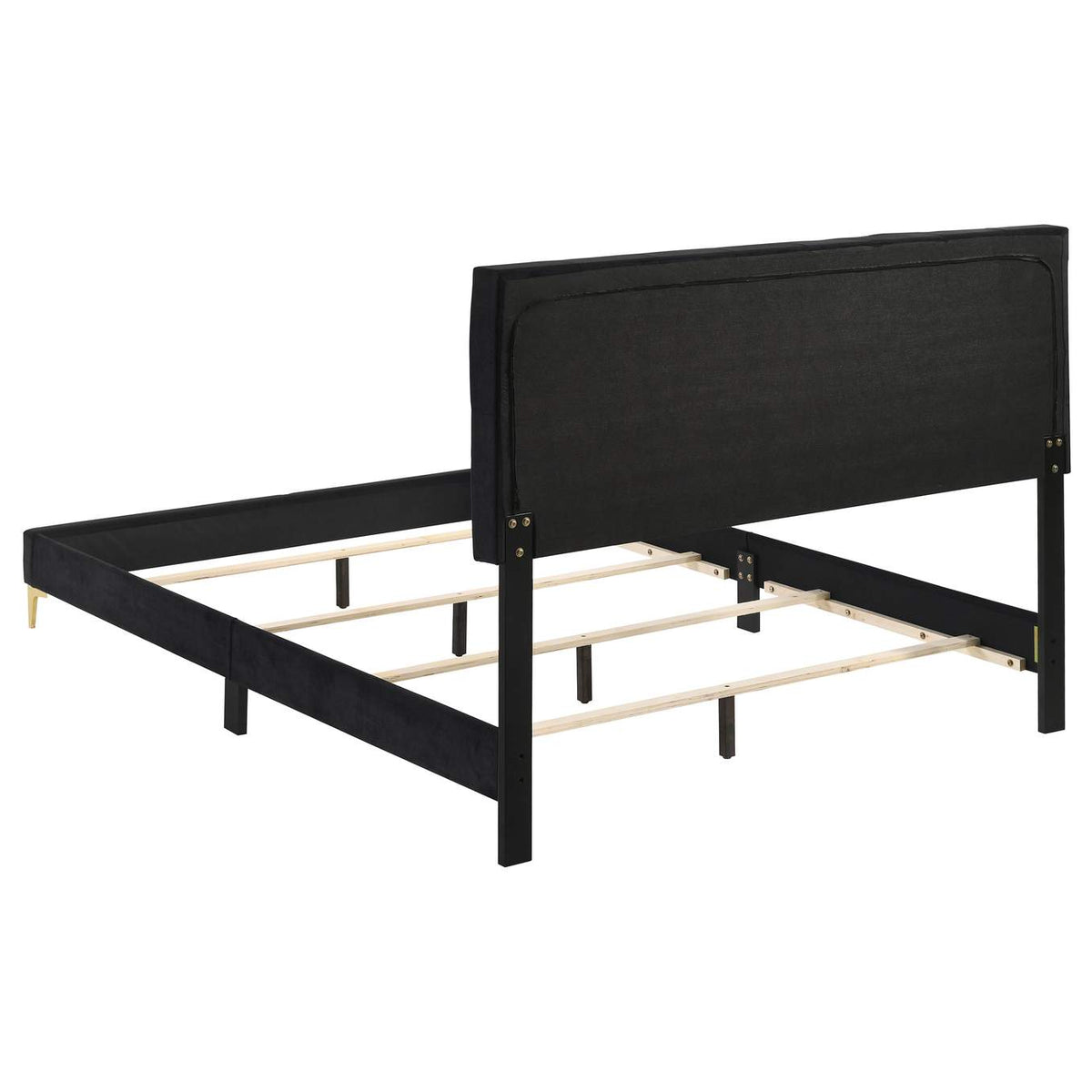 224451Q Kendall Upholstered Queen Panel Bed Black
