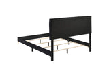 224451Q Kendall Upholstered Queen Panel Bed Black