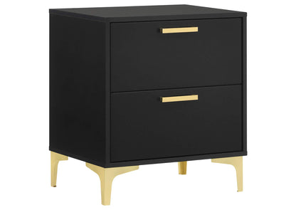 224452 Kendall 2-drawer Nightstand Black