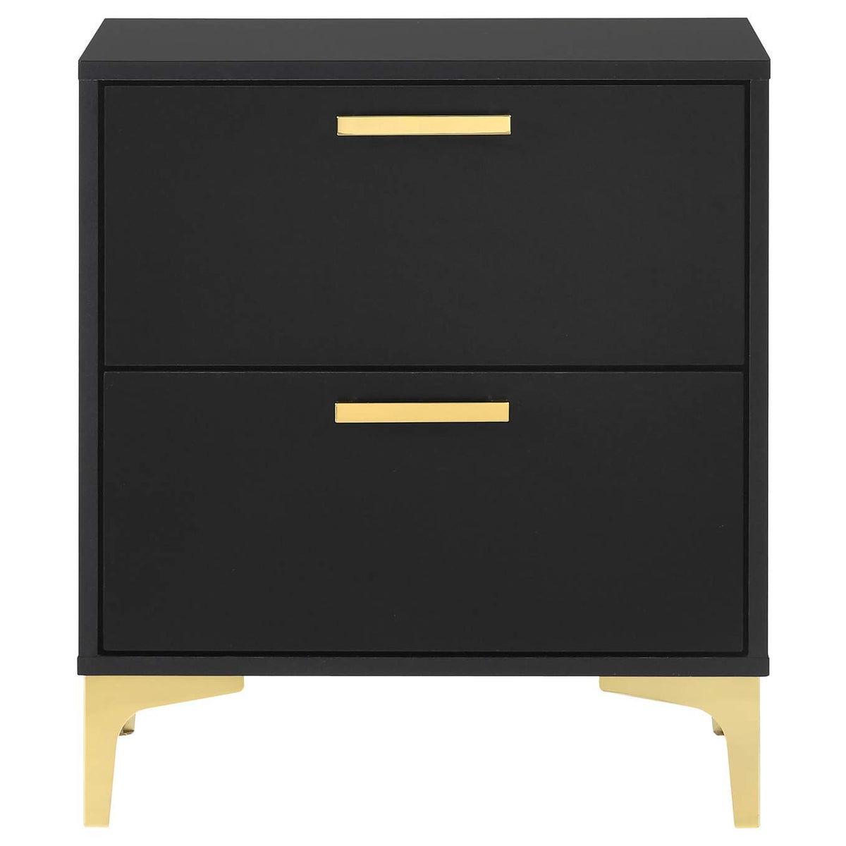 224452 Kendall 2-drawer Nightstand Black