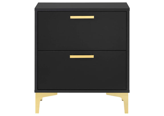 224452 Kendall 2-drawer Nightstand Black