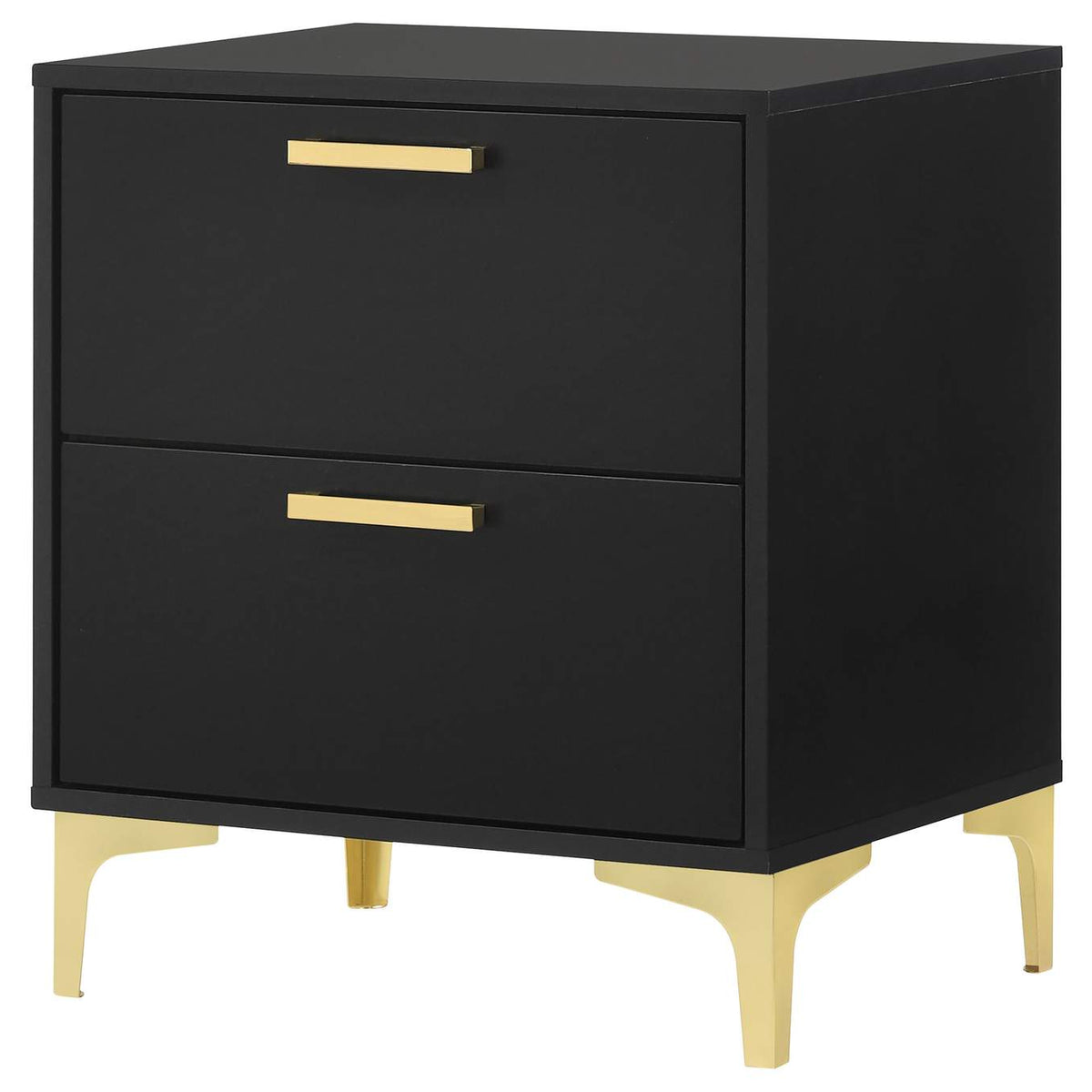224452 Kendall 2-drawer Nightstand Black