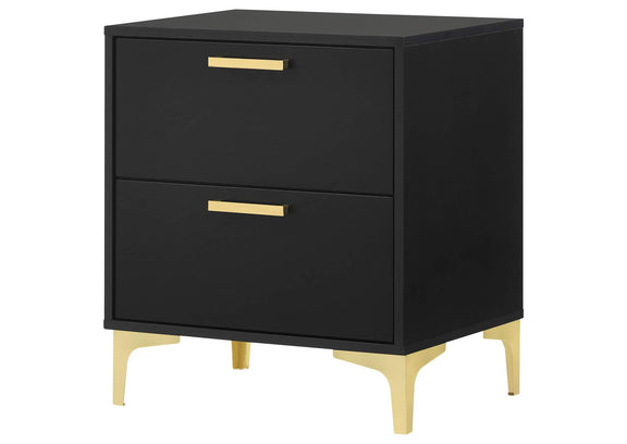 224452 Kendall 2-drawer Nightstand Black