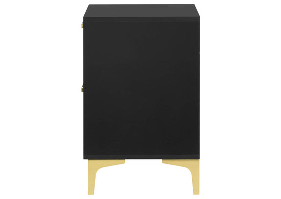 224452 Kendall 2-drawer Nightstand Black