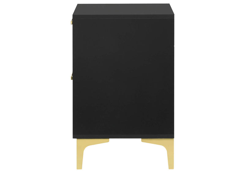 224452 Kendall 2-drawer Nightstand Black