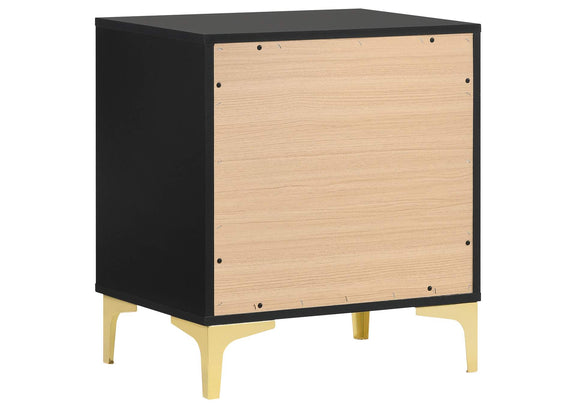 224452 Kendall 2-drawer Nightstand Black