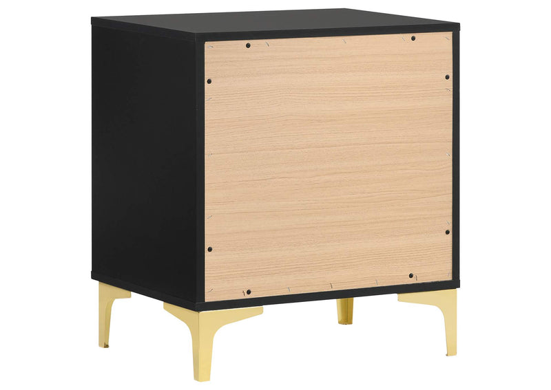 224452 Kendall 2-drawer Nightstand Black
