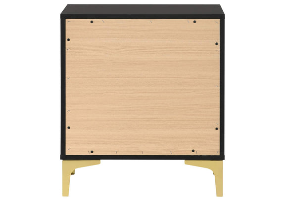 224452 Kendall 2-drawer Nightstand Black