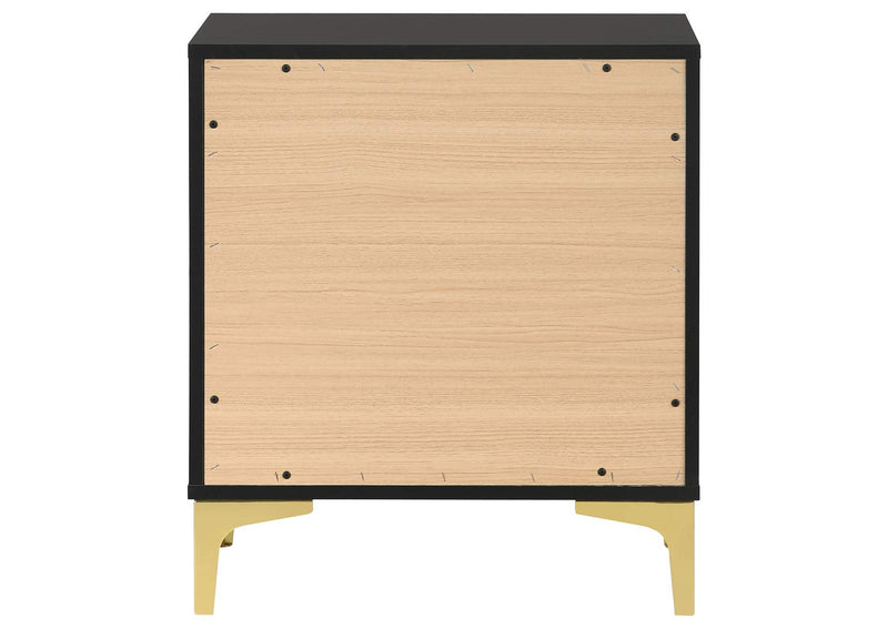 224452 Kendall 2-drawer Nightstand Black