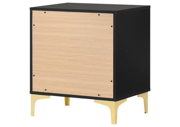 224452 Kendall 2-drawer Nightstand Black