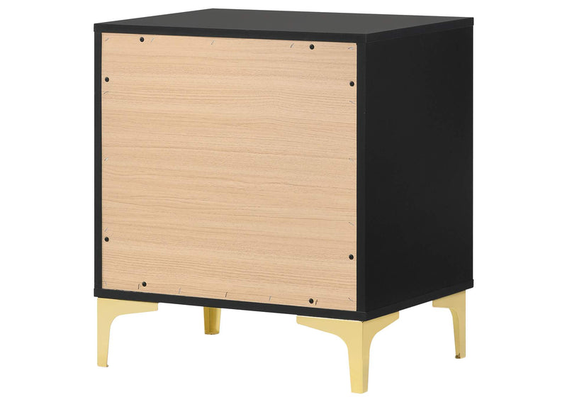 224452 Kendall 2-drawer Nightstand Black