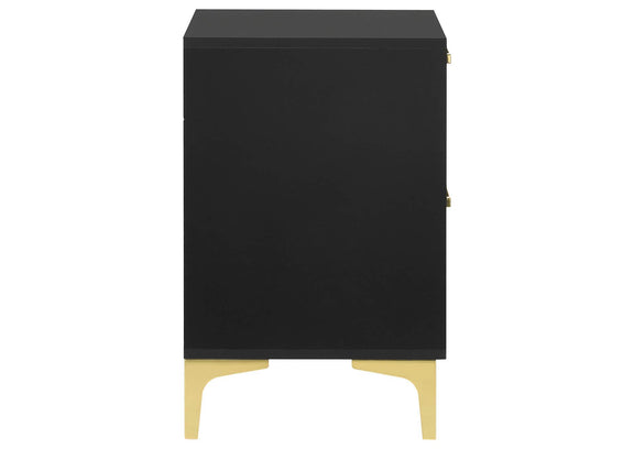 224452 Kendall 2-drawer Nightstand Black