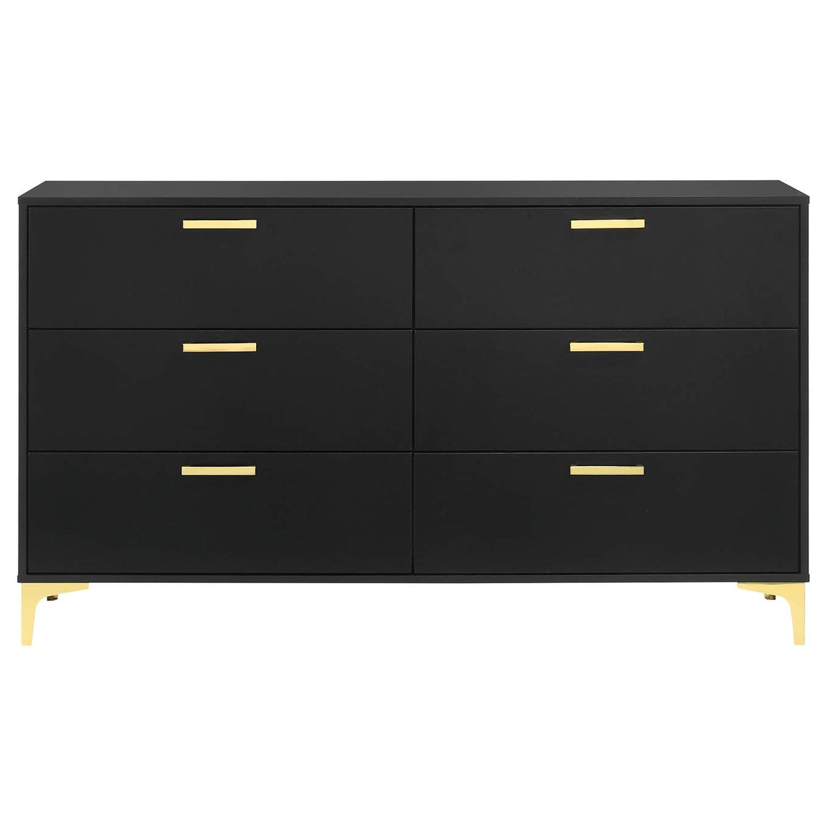 224453 Kendall 6-drawer Dresser Black