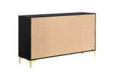 224453 Kendall 6-drawer Dresser Black