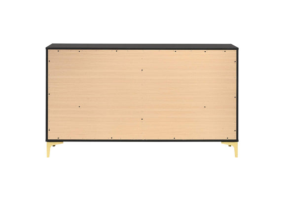 224453 Kendall 6-drawer Dresser Black
