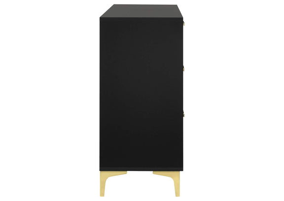 224453 Kendall 6-drawer Dresser Black