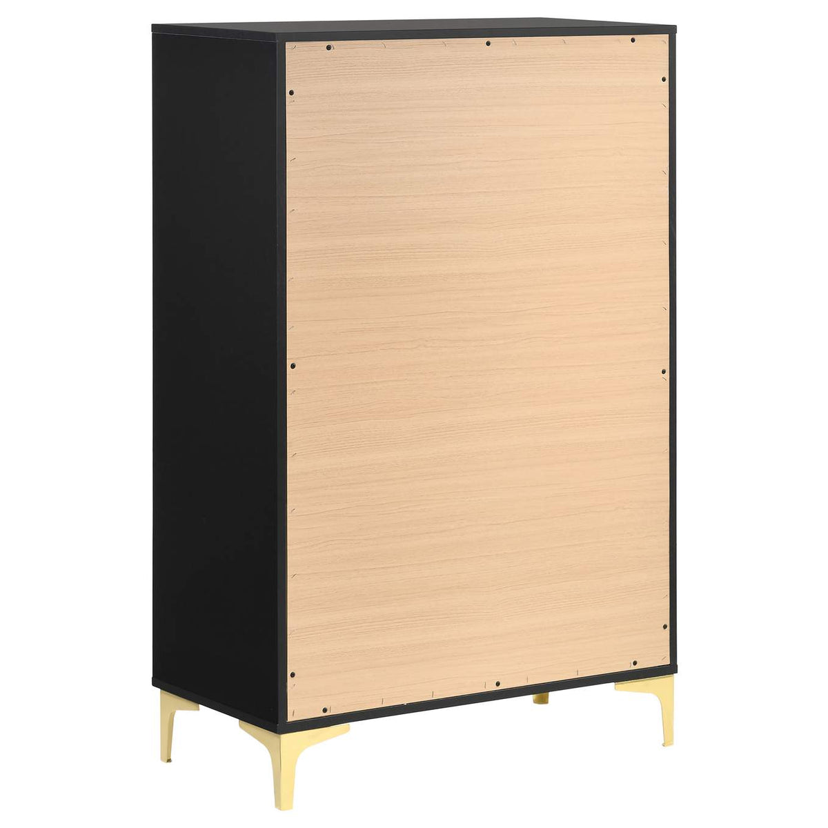 224455 Kendall 5-drawer Bedroom Chest Black
