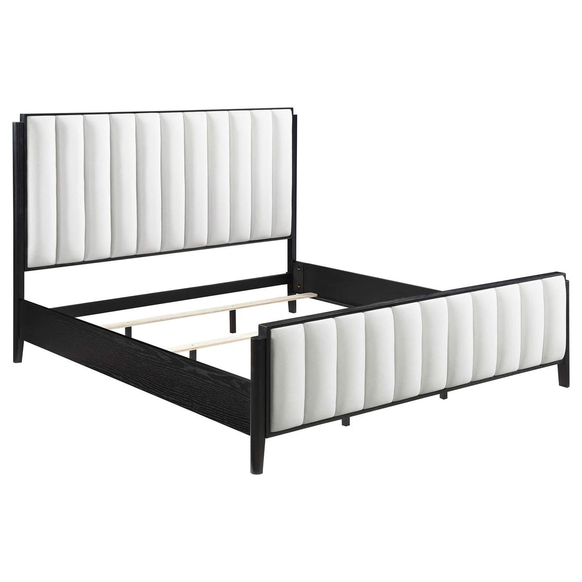 224710KE-S4 Brookmead 4-piece Upholstered Eastern King Bedroom Set Black