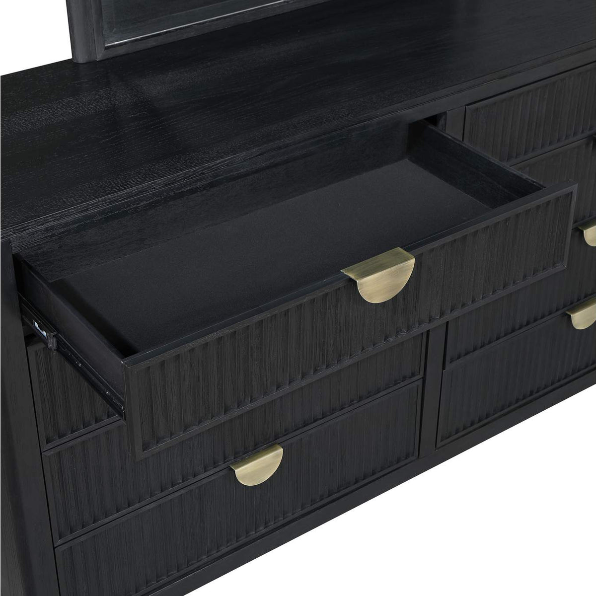 224710KE-S4 Brookmead 4-piece Upholstered Eastern King Bedroom Set Black