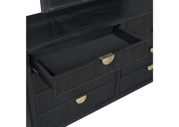 224710KE-S4 Brookmead 4-piece Upholstered Eastern King Bedroom Set Black