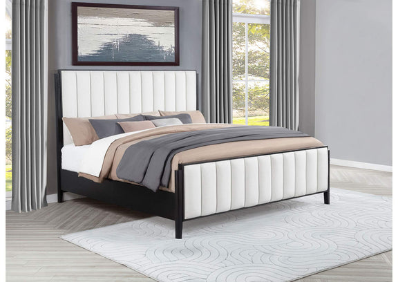 224710KE Brookmead 60-inch Upholstered Eastern King Bed Black