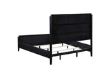 224710KE Brookmead 60-inch Upholstered Eastern King Bed Black