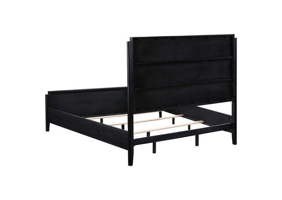 224710KE Brookmead 60-inch Upholstered Eastern King Bed Black