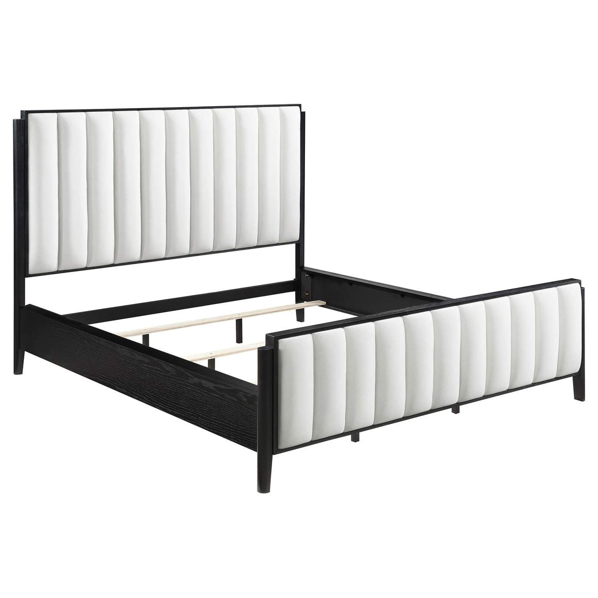 224710KW-S4 Brookmead 4-piece Upholstered Cal King Bedroom Set Black