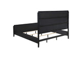 224711KE Brookmead Wood Eastern King Panel Bed Black