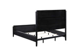 224711KW Brookmead Wood California King Panel Bed Black