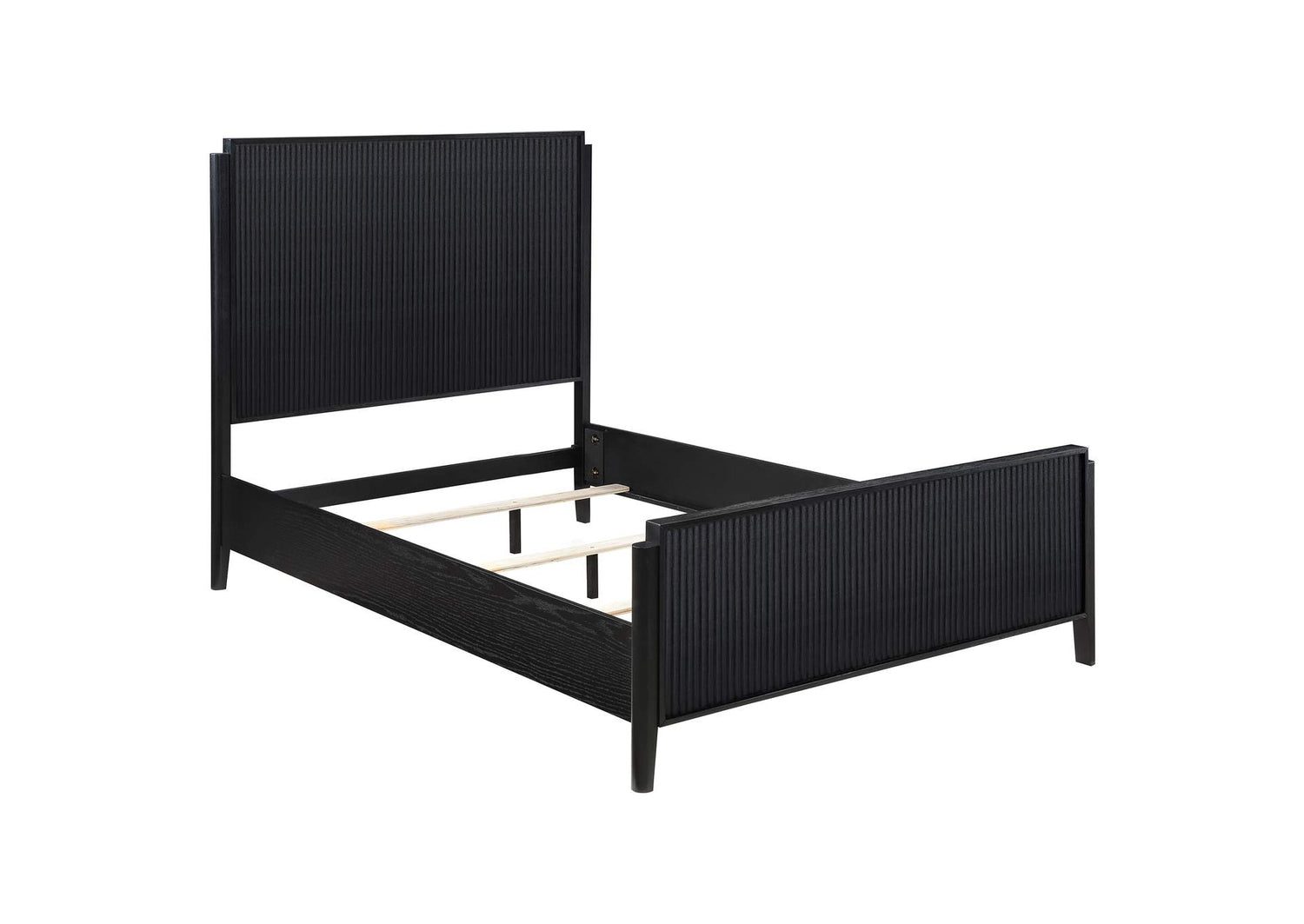 Brookmead Wood Queen Panel Bed Black