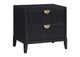224712 Brookmead 2-drawer Nightstand Black