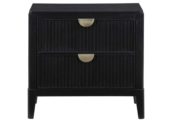 224712 Brookmead 2-drawer Nightstand Black
