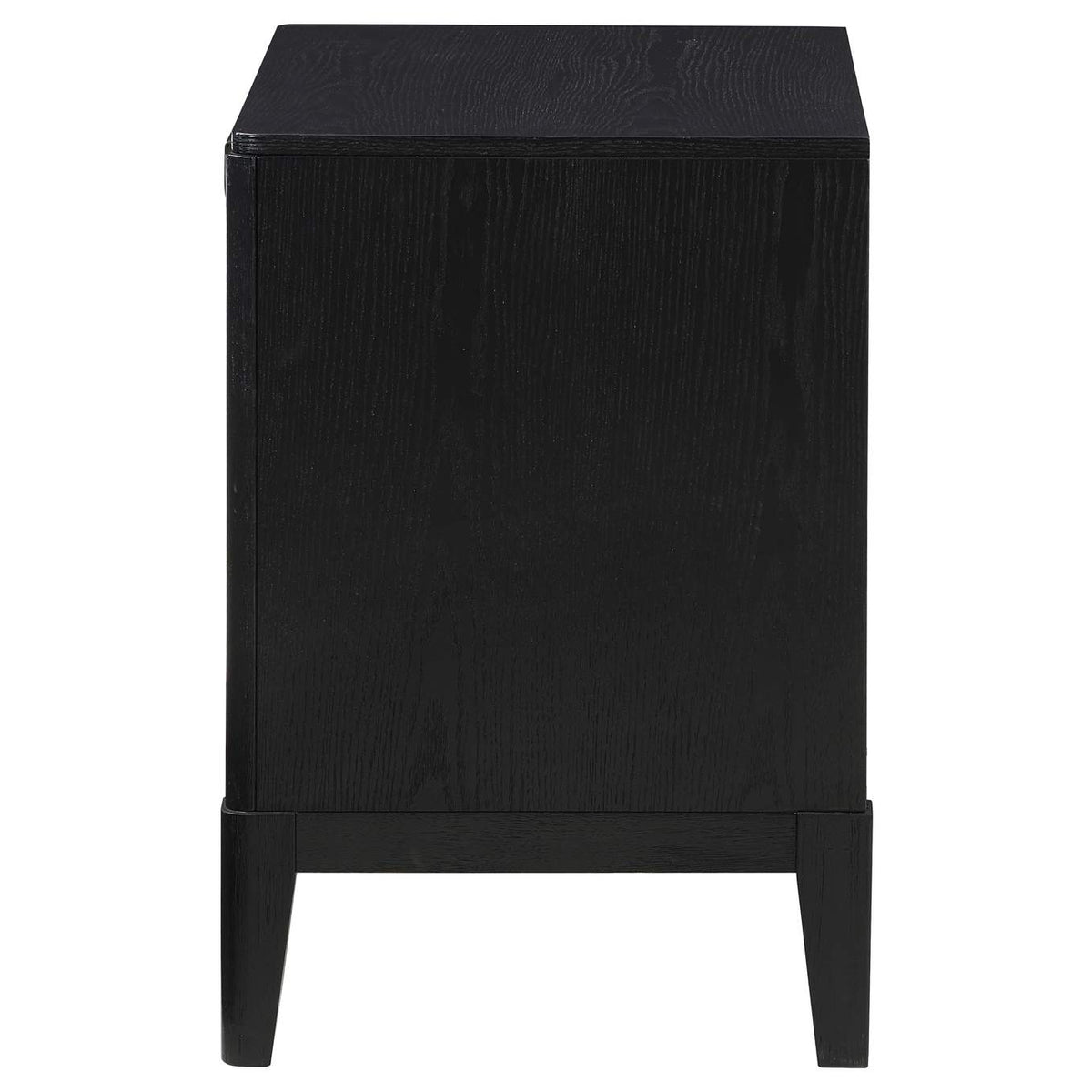 224712 Brookmead 2-drawer Nightstand Black
