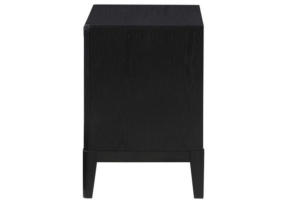 224712 Brookmead 2-drawer Nightstand Black