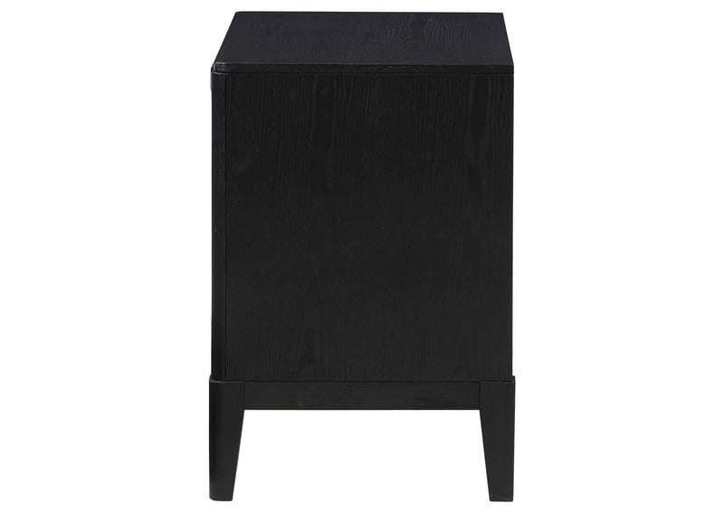 224712 Brookmead 2-drawer Nightstand Black