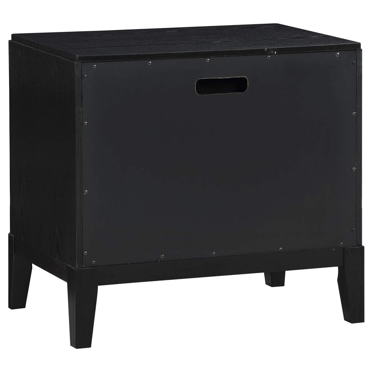224712 Brookmead 2-drawer Nightstand Black