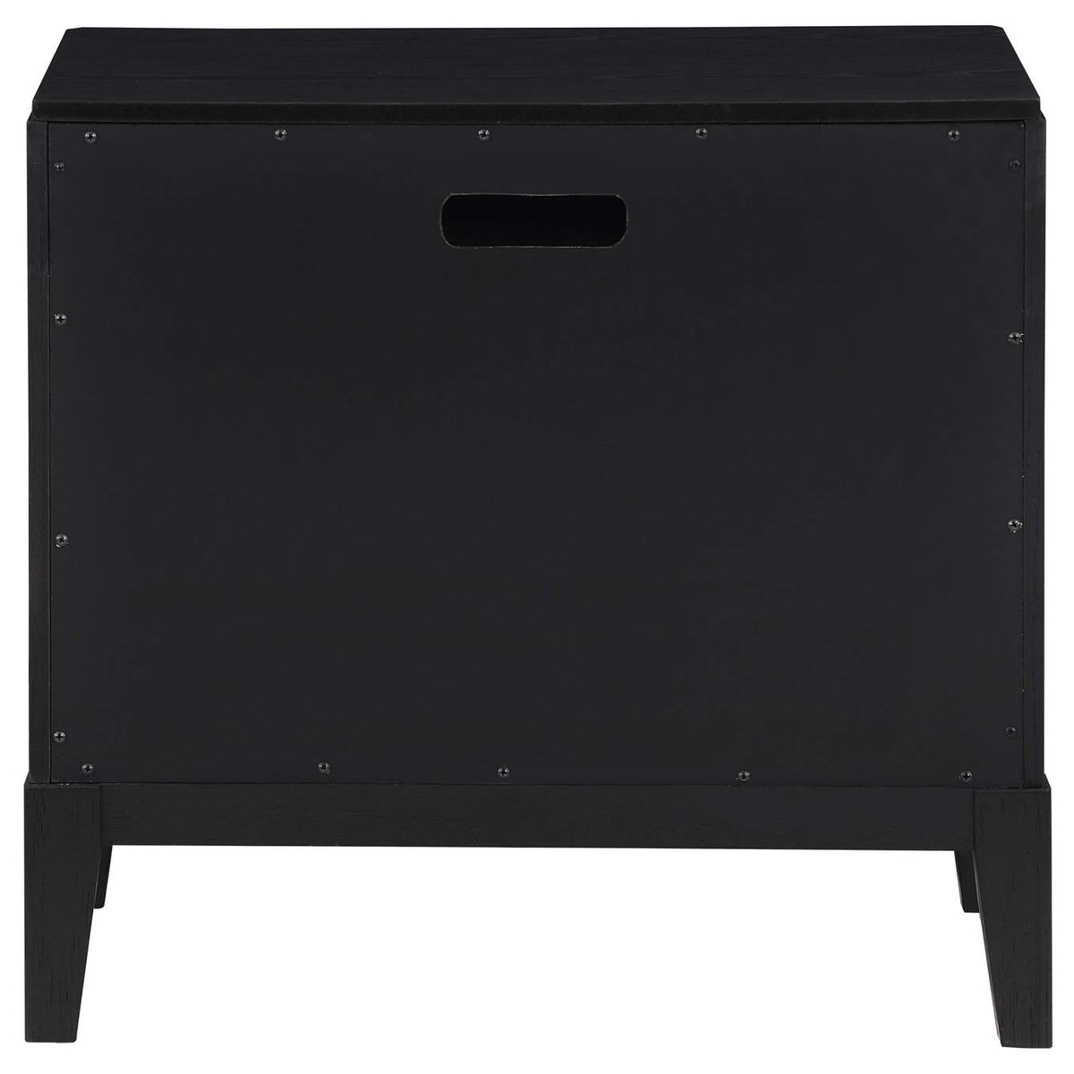 224712 Brookmead 2-drawer Nightstand Black