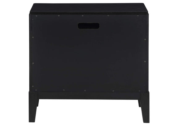 224712 Brookmead 2-drawer Nightstand Black