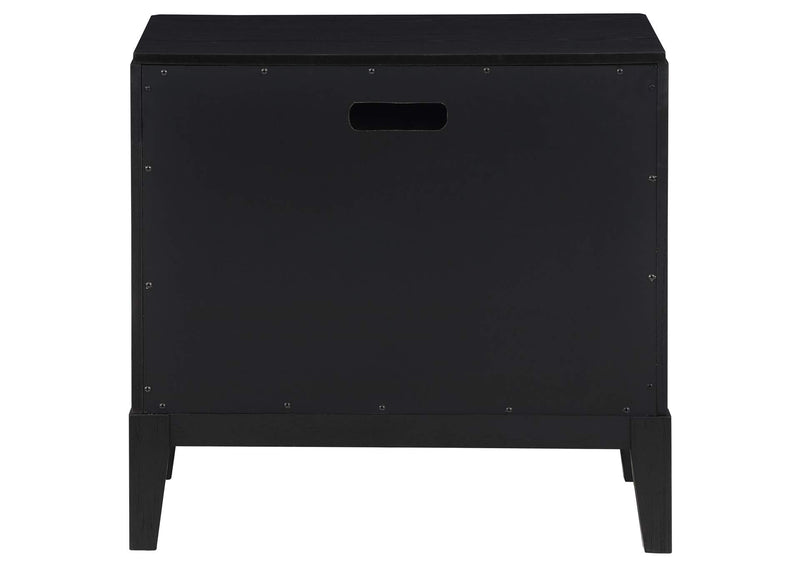 224712 Brookmead 2-drawer Nightstand Black