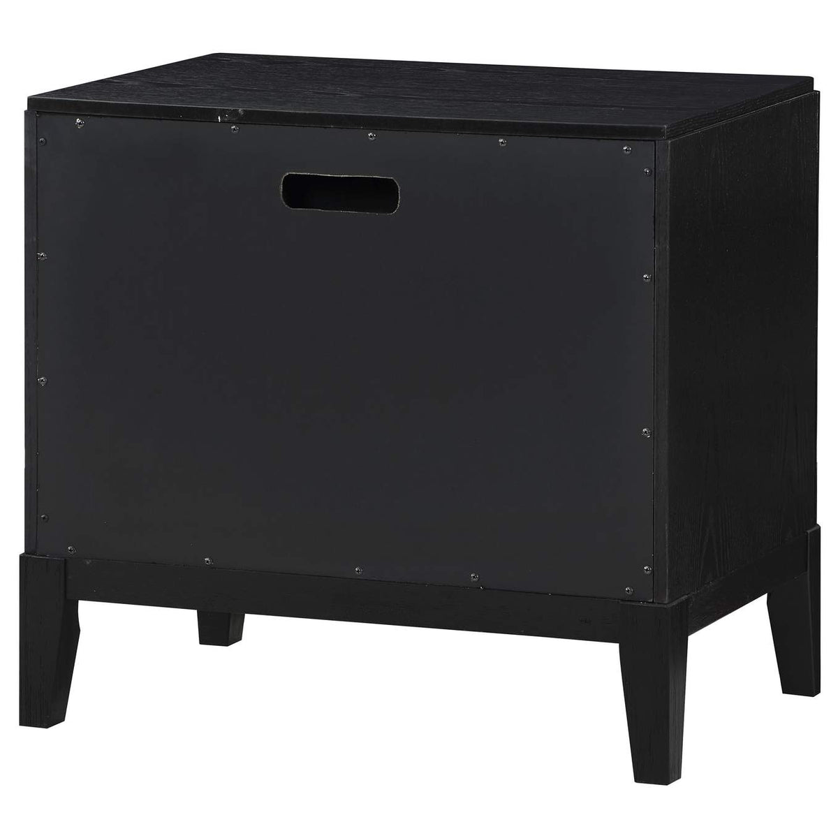 224712 Brookmead 2-drawer Nightstand Black