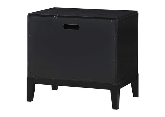 224712 Brookmead 2-drawer Nightstand Black