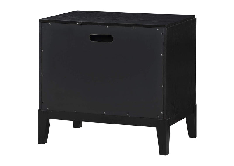 224712 Brookmead 2-drawer Nightstand Black
