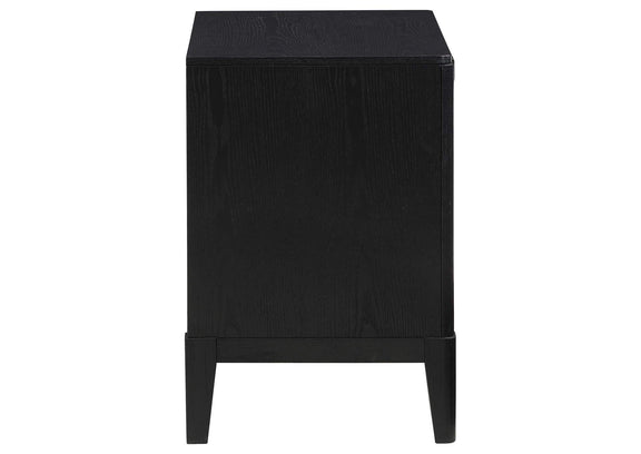 224712 Brookmead 2-drawer Nightstand Black