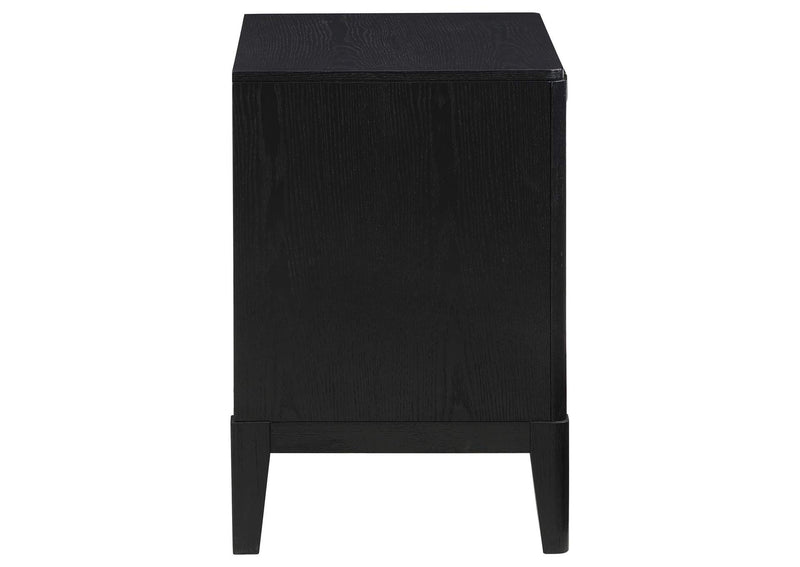 224712 Brookmead 2-drawer Nightstand Black