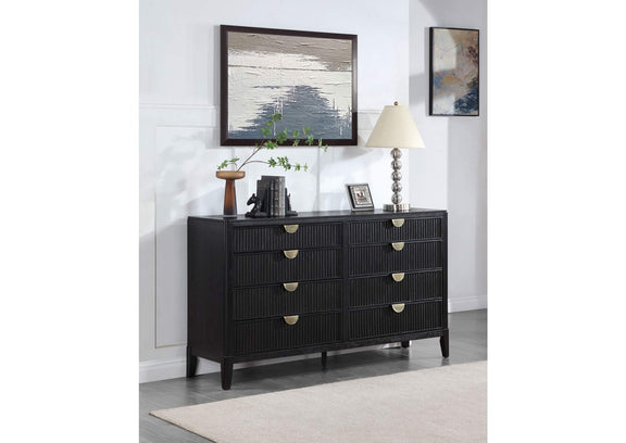 224713 Brookmead 8-drawer Dresser Black